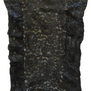 NWOT Wet Seal Black Glitter Sequin Sexy Tube Top